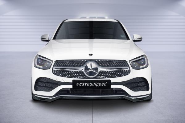 CSR Frontspoiler | Cup-Spoilerlippe mit ABE für Mercedes-Benz GLC (C253/X253) AMG-Line CSL573-S strukturiert schwarz matt (keine Lackierung erforderlich)