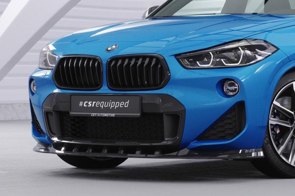 CSR Frontspoiler | Cup-Spoilerlippe mit ABE für BMW X2 F39 M-Paket CSL574-L Lackierung erforderlich (unlackiert roh)