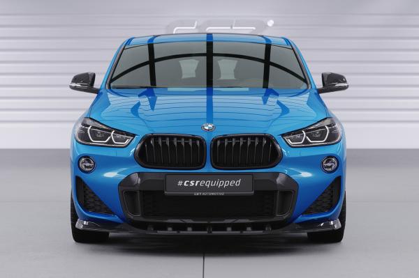 CSR Frontspoiler | Cup-Spoilerlippe mit ABE für BMW X2 F39 M-Paket CSL574-L Lackierung erforderlich (unlackiert roh)