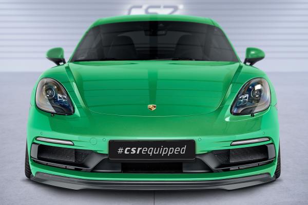 CSR Frontspoiler | Cup-Spoilerlippe mit ABE für Porsche 718 Cayman/Boxster GTS 4.0 (982) CSL575-L Lackierung erforderlich (unlackiert roh)
