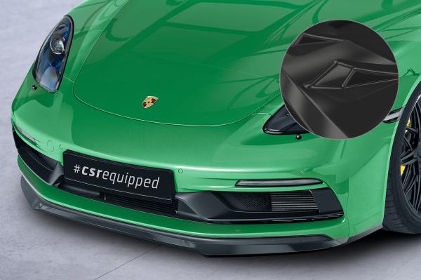 CSR Frontspoiler | Cup-Spoilerlippe mit ABE für Porsche 718 Cayman/Boxster GTS 4.0 (982) CSL575-G Glossy schwarz Hochglanz (keine Lackierung erforderlich)