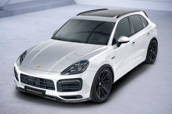 CSR Frontspoiler | Cup-Spoilerlippe mit ABE für Porsche Cayenne P0536/9YA CSL576-L Lackierung erforderlich (unlackiert roh)