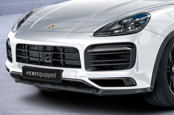 CSR Frontspoiler | Cup-Spoilerlippe mit ABE für Porsche Cayenne P0536/9YA CSL576-L Lackierung erforderlich (unlackiert roh)