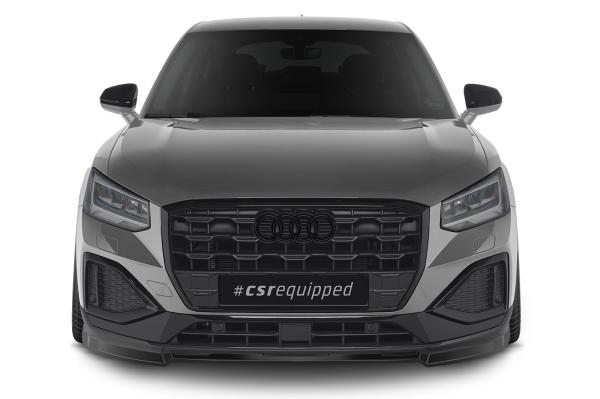 CSR Frontspoiler | Cup-Spoilerlippe mit ABE für Audi Q2 (GA) CSL580-G Glossy schwarz Hochglanz (keine Lackierung erforderlich)