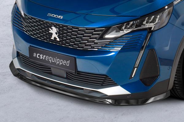 CSR Frontspoiler | Cup-Spoilerlippe mit ABE für Peugeot 5008 (2.Gen) CSL582-G Glossy schwarz Hochglanz (keine Lackierung erforderlich)