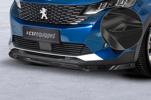 CSR Frontspoiler | Cup-Spoilerlippe mit ABE für Peugeot 5008 (2.Gen) CSL582-G Glossy schwarz Hochglanz (keine Lackierung erforderlich)
