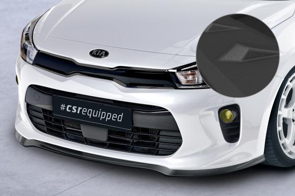 CSR Frontspoiler | Cup-Spoilerlippe mit ABE für Kia Rio 4 (YB) CSL585-S strukturiert schwarz matt (keine Lackierung erforderlich)