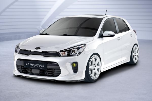 CSR Frontspoiler | Cup-Spoilerlippe mit ABE für Kia Rio 4 (YB) CSL585-S strukturiert schwarz matt (keine Lackierung erforderlich)