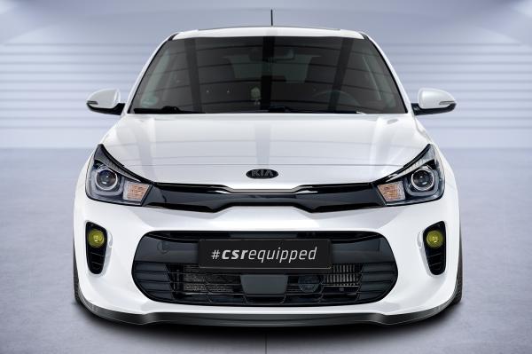 CSR Frontspoiler | Cup-Spoilerlippe mit ABE für Kia Rio 4 (YB) CSL585-S strukturiert schwarz matt (keine Lackierung erforderlich)