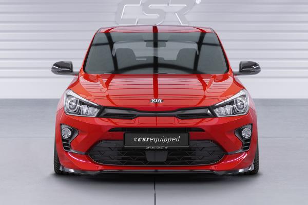 CSR Frontspoiler | Cup-Spoilerlippe mit ABE für Kia Rio 4 (YB) Facelift CSL586-L Lackierung erforderlich (unlackiert roh)