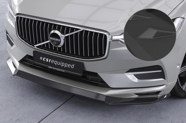 CSR Frontspoiler | Cup-Spoilerlippe mit ABE für Volvo XC60 II (SPA) CSL587-S strukturiert schwarz matt (keine Lackierung erforderlich)
