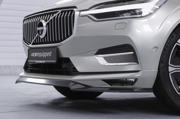 CSR Frontspoiler | Cup-Spoilerlippe mit ABE für Volvo XC60 II (SPA) CSL587-G Glossy schwarz Hochglanz (keine Lackierung erforderlich)