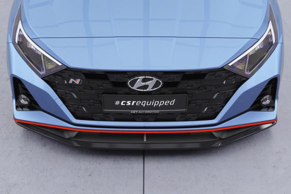 CSR Frontspoiler | Cup-Spoilerlippe mit ABE für Hyundai I20 (BC3) N / N-Line CSL588-G Glossy schwarz Hochglanz (keine Lackierung erforderlich)