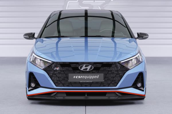 CSR Frontspoiler | Cup-Spoilerlippe mit ABE für Hyundai I20 (BC3) N / N-Line CSL588-G Glossy schwarz Hochglanz (keine Lackierung erforderlich)