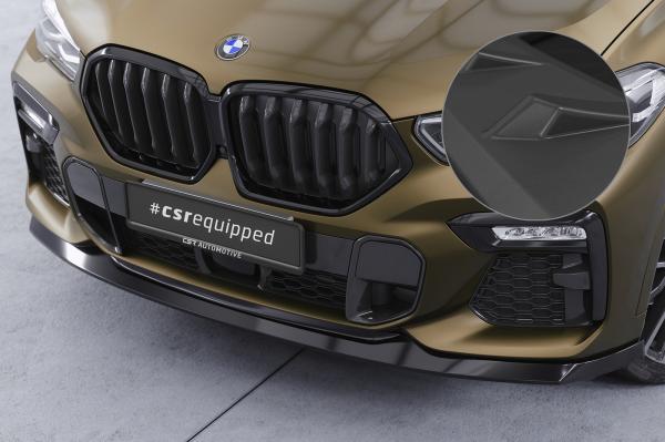 CSR Frontspoiler | Cup-Spoilerlippe mit ABE für BMW X6 (G06) M-Paket / M50i CSL589-L Lackierung erforderlich (unlackiert roh)