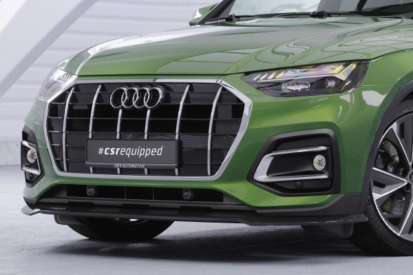 CSR Frontspoiler | Cup-Spoilerlippe mit ABE für Audi Q5 (FY/FYT) CSL590-G Glossy schwarz Hochglanz (keine Lackierung erforderlich)