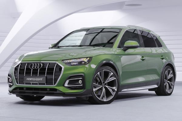 CSR Frontspoiler | Cup-Spoilerlippe mit ABE für Audi Q5 (FY/FYT) CSL590-G Glossy schwarz Hochglanz (keine Lackierung erforderlich)