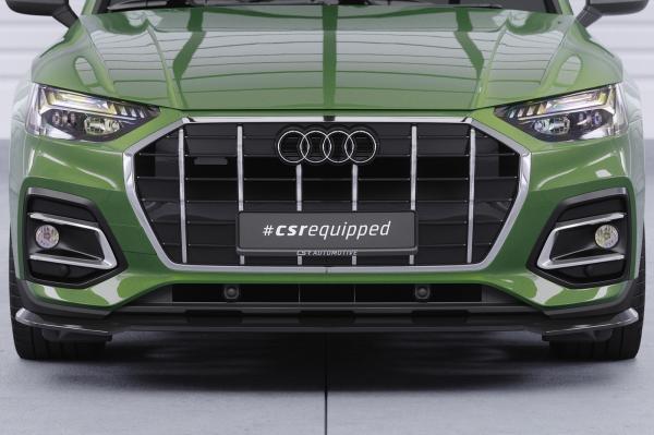CSR Frontspoiler | Cup-Spoilerlippe mit ABE für Audi Q5 (FY/FYT) CSL590-G Glossy schwarz Hochglanz (keine Lackierung erforderlich)