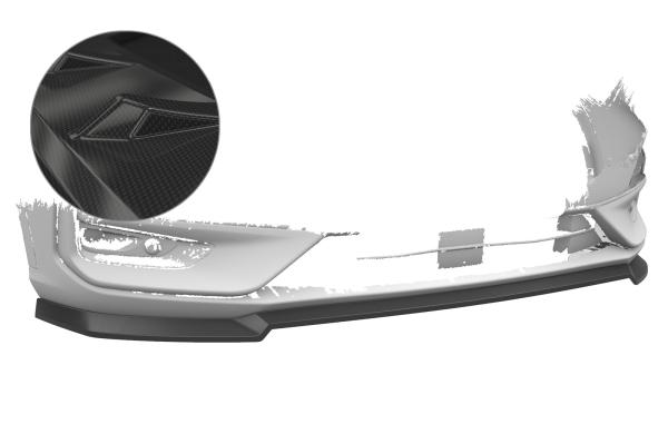 CSR Frontspoiler | Cup-Spoilerlippe mit ABE für Ford Kuga 3 ST-Line / ST-Line X CSL596-C Carbon Look Hochglanz (keine Lackierung erforderlich)