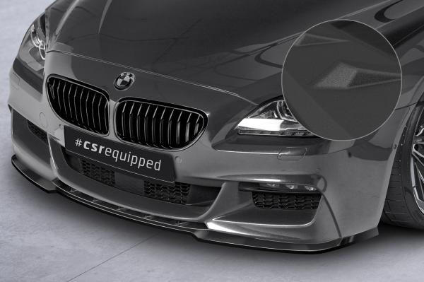 CSR Frontspoiler | Cup-Spoilerlippe mit ABE für BMW 6er F12/F13/F06 CSL598-S strukturiert schwarz matt (keine Lackierung erforderlich)