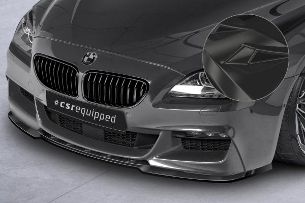 CSR Frontspoiler | Cup-Spoilerlippe mit ABE für BMW 6er F12/F13/F06 CSL598-G Glossy schwarz Hochglanz (keine Lackierung erforderlich)