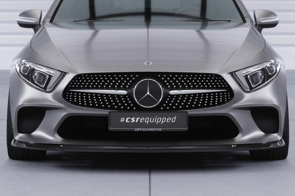 CSR Frontspoiler | Cup-Spoilerlippe mit ABE für Mercedes-Benz CLS (C257) CSL599-C Carbon Look Hochglanz (keine Lackierung erforderlich)