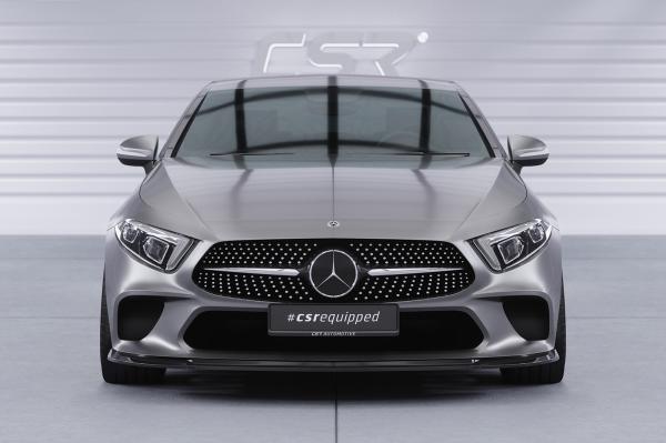 CSR Frontspoiler | Cup-Spoilerlippe mit ABE für Mercedes-Benz CLS (C257) CSL599-C Carbon Look Hochglanz (keine Lackierung erforderlich)