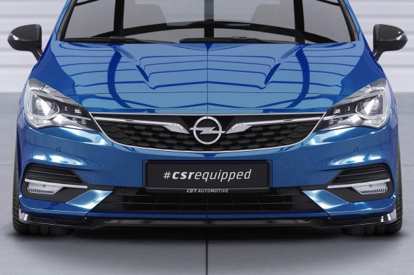 CSR Frontspoiler | Cup-Spoilerlippe mit ABE für Opel Astra K CSL601-G Glossy schwarz Hochglanz (keine Lackierung erforderlich)