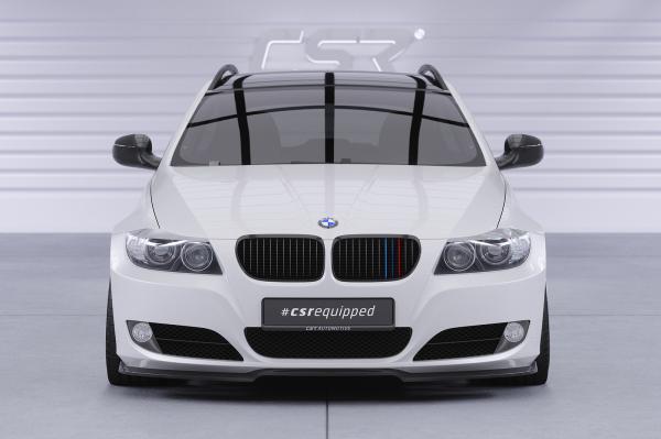 CSR Frontspoiler | Cup-Spoilerlippe mit ABE für BMW 3er E90/ E91 LCI CSL602-S strukturiert schwarz matt (keine Lackierung erforderlich)