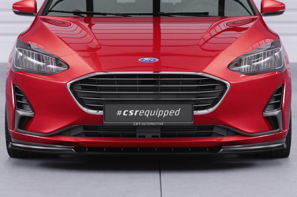 CSR Frontspoiler | Cup-Spoilerlippe mit ABE für Ford Focus MK4 CSL606-C Carbon Look Hochglanz (keine Lackierung erforderlich)