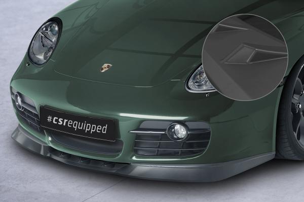 CSR Frontspoiler | Cup-Spoilerlippe mit ABE für Porsche 987c Cayman CSL609-L Lackierung erforderlich (unlackiert roh)