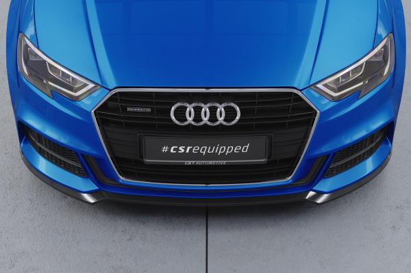 CSR Frontspoiler | Cup-Spoilerlippe mit ABE für Audi A3 S-Line / S3 8V CSL612-L Lackierung erforderlich (unlackiert roh)