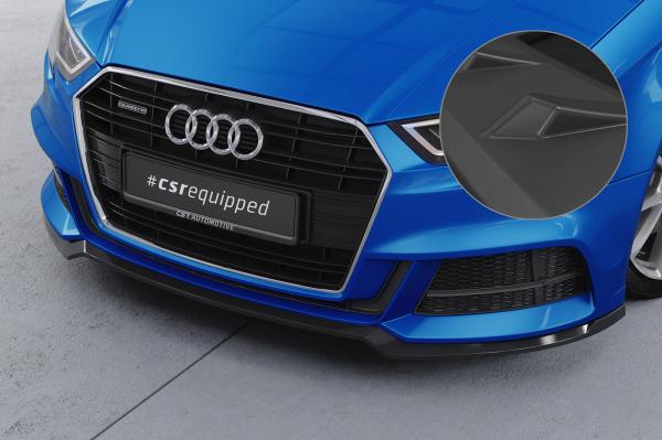 CSR Frontspoiler | Cup-Spoilerlippe mit ABE für Audi A3 S-Line / S3 8V CSL612-L Lackierung erforderlich (unlackiert roh)