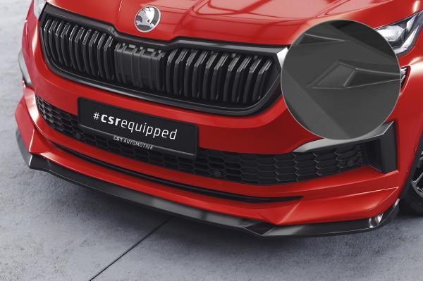 CSR Frontspoiler | Cup-Spoilerlippe mit ABE für Skoda Kodiaq CSL614-L Lackierung erforderlich (unlackiert roh)
