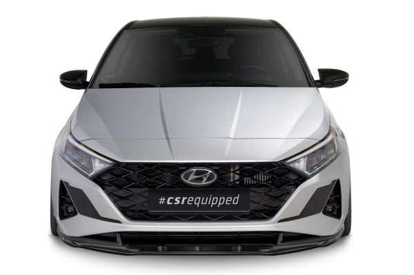 CSR Frontspoiler | Cup-Spoilerlippe mit ABE für Hyundai i20 (BC3) CSL615-S strukturiert schwarz matt (keine Lackierung erforderlich)