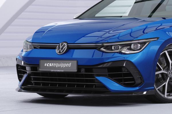 CSR Frontspoiler | Cup-Spoilerlippe mit ABE für VW Golf 8 (CD) R CSL618-S strukturiert schwarz matt (keine Lackierung erforderlich)