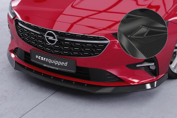 CSR Frontspoiler | Cup-Spoilerlippe mit ABE für Opel Insignia B CSL619-C Carbon Look Hochglanz (keine Lackierung erforderlich)