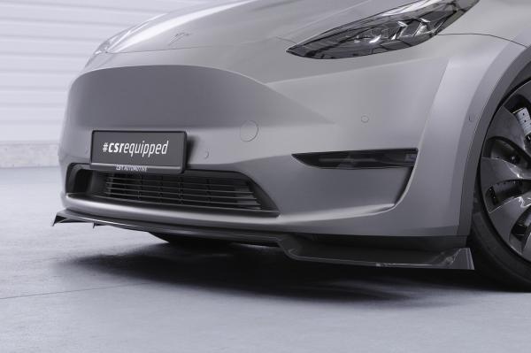 CSR Frontspoiler | Cup-Spoilerlippe mit ABE für Tesla Model Y CSL620-L Lackierung erforderlich (unlackiert roh)