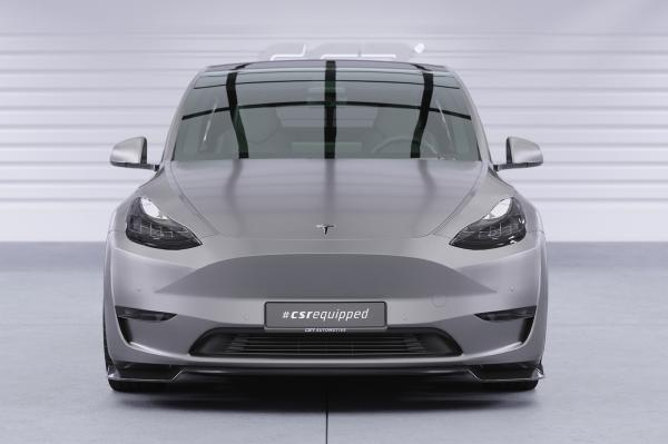 CSR Frontspoiler | Cup-Spoilerlippe mit ABE für Tesla Model Y CSL620-L Lackierung erforderlich (unlackiert roh)