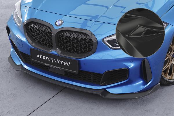 CSR Frontspoiler | Cup-Spoilerlippe mit ABE für BMW 1er F40 M-Paket CSL621-G Glossy schwarz Hochglanz (keine Lackierung erforderlich)