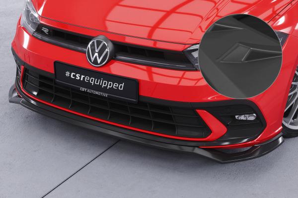 CSR Frontspoiler | Cup-Spoilerlippe mit ABE für VW Polo 6 2G (Typ AW) GTI / R-Line CSL622-L Lackierung erforderlich (unlackiert roh)