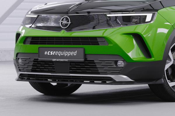 CSR Frontspoiler | Cup-Spoilerlippe mit ABE für Opel Mokka B / Mokka-E CSL628-C Carbon Look Hochglanz (keine Lackierung erforderlich)