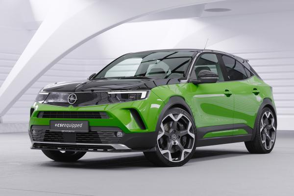 CSR Frontspoiler | Cup-Spoilerlippe mit ABE für Opel Mokka B / Mokka-E CSL628-C Carbon Look Hochglanz (keine Lackierung erforderlich)