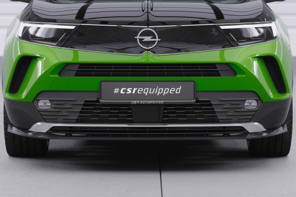 CSR Frontspoiler | Cup-Spoilerlippe mit ABE für Opel Mokka B / Mokka-E CSL628-C Carbon Look Hochglanz (keine Lackierung erforderlich)