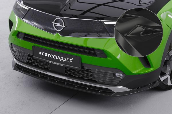 CSR Frontspoiler | Cup-Spoilerlippe mit ABE für Opel Mokka B / Mokka-E CSL628-G Glossy schwarz Hochglanz (keine Lackierung erforderlich)