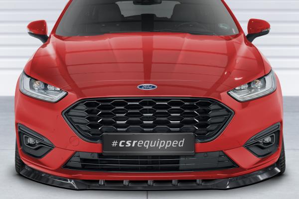 CSR Frontspoiler | Cup-Spoilerlippe mit ABE für Ford Mondeo MK5 BA7  Turnier ST-Line CSL629-G Glossy schwarz Hochglanz (keine Lackierung erforderlich)