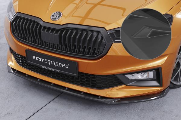 CSR Frontspoiler | Cup-Spoilerlippe mit ABE für Skoda Fabia 4 CSL630-L Lackierung erforderlich (unlackiert roh)