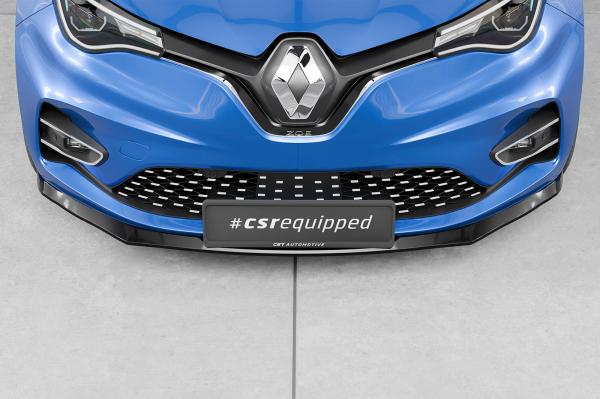 CSR Frontspoiler | Cup-Spoilerlippe mit ABE für Renault Zoe CSL632-G Glossy schwarz Hochglanz (keine Lackierung erforderlich)