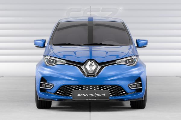 CSR Frontspoiler | Cup-Spoilerlippe mit ABE für Renault Zoe CSL632-G Glossy schwarz Hochglanz (keine Lackierung erforderlich)