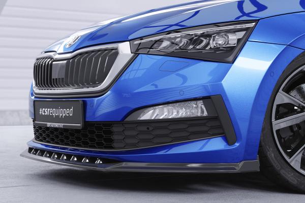 CSR Frontspoiler | Cup-Spoilerlippe mit ABE für Skoda Scala CSL633-G Glossy schwarz Hochglanz (keine Lackierung erforderlich)